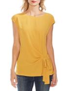 Vince Camuto Side-tie Cap-sleeve Top