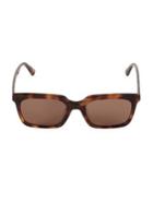 Mcq By Alexander Mcqueen 50.8mm Rectangular Tortoise Shell Sunglasses