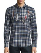 Paul And Joe Embroidered Flannel Sportshirt