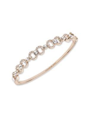 Givenchy Goldtone Pave Open-link Bangle