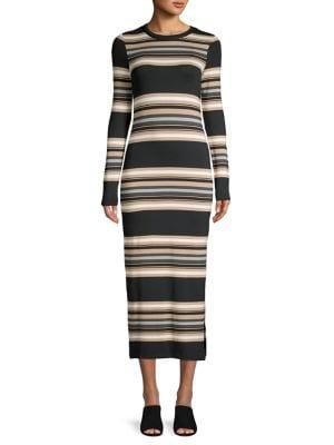 French Connection Striped Sweater Dress