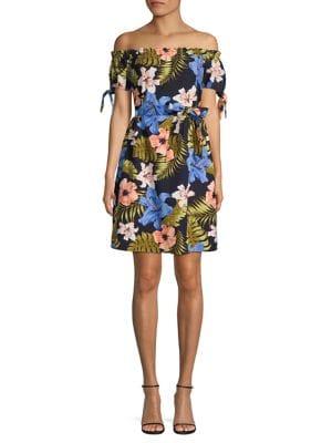 Vero Moda Floral Off-the-shoulder A-line Dress