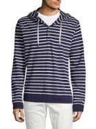 Black Brown Striped Half-tier Hoodie