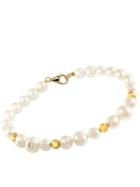 Effy 14kt. Yellow Gold Freshwater Pearl Station Bracelet With Gold Accents