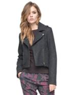 Andrew Marc Wool Blend Cropped Jacket