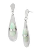 Lord Taylor Tightly Wound Crystal Teardrop Earrings