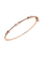 Givenchy Rose Goldtone & Crystal Pave Bangle Bracelet