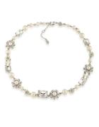 Carolee 21 Club 8mm-6mm Mother-of-pearl & Faux Pearl Collar Necklace