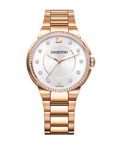 Swarovski City Pave Rose Goldtone Bracelet Watch