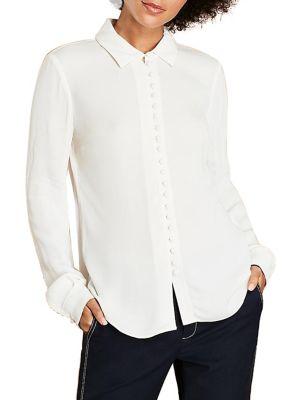 Brooks Brothers Red Fleece Long Sleeve Buttoned Blouse