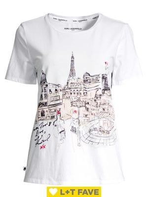 Karl Lagerfeld Paris Paris Metro Graphic Tee