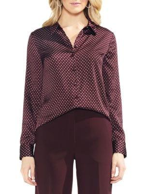 Vince Camuto Estate Jewels Long-sleeve Trinket Top