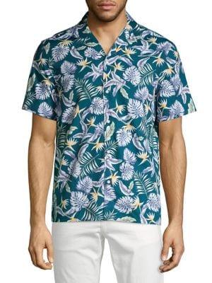Black Brown Birds Of Paradise Short-sleeve Shirt