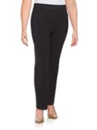 Rafaella Plus Plus Curvy Slim-leg Dress Pants