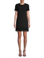 Calvin Klein Short Sleeve Tassel-trimmed Dress