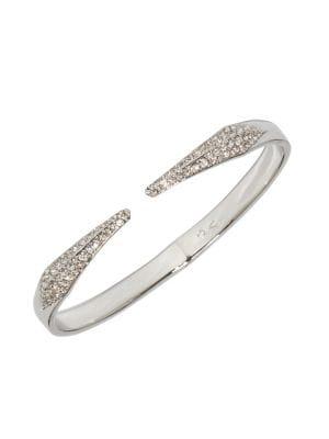 Vince Camuto Silvertone & Pave Crystal Cuff Bracelet