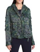 Dkny Hooded Camouflage Jacket