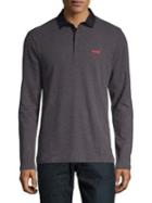 Hugo Boss Long-sleeve Melange Polo