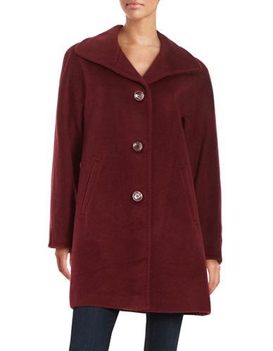 Ellen Tracy Petite Wool-blend Walker Coat