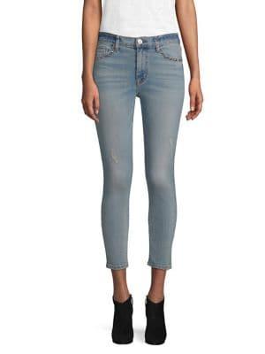 Hudson Jeans High Waist Cropped Skinny Jeans