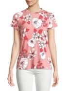 Ivanka Trump Floral Short-sleeve Top