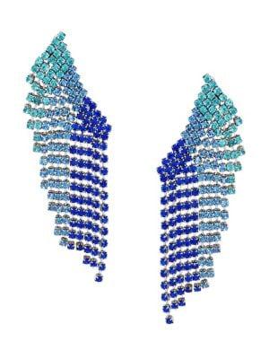 Design Lab Tonal Rhinestone Drop Earrings