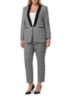 Tahari Arthur S. Levine Plus Plaid Two-piece Pant Suit