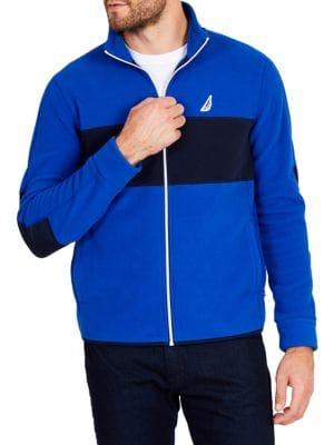 Nautica Mixed-media Full-zip Classic-fit Jacket