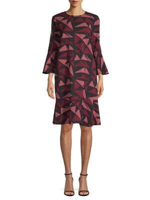 Lafayette 148 New York Billie Fluted Sleeve Dress