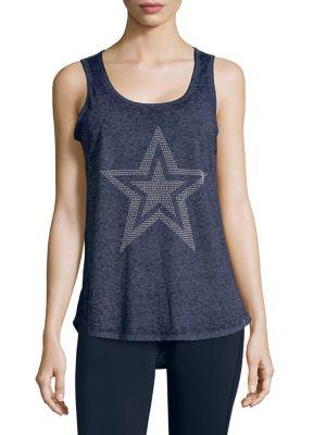 Marc New York Performance Graphic Stud Tank Top