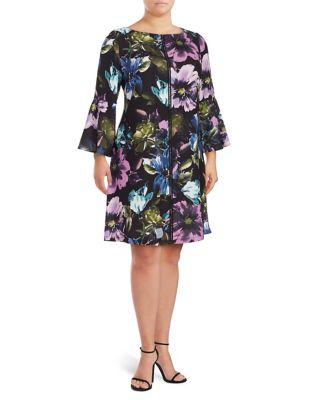 Gabby Skye Bell Floral Dress