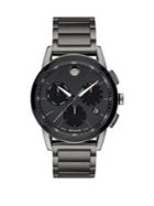 Movado Museum Sport Chronograph Gunmetal-tone Bracelet Watch