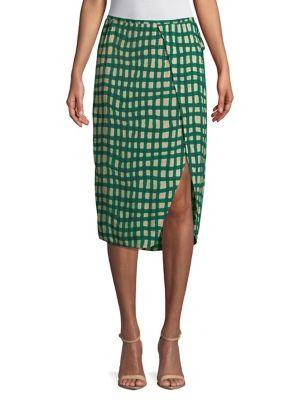Plenty By Tracy Reese Printed Surplice Skirt