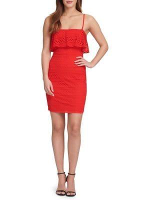 Guess Lace Popover Sheath Dress