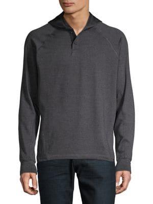 Hawke & Co Tech Jersey Hooded Henley