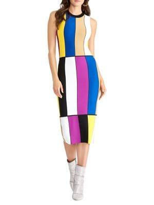 Rachel Roy Julie Sleeveless Colorblock Bodycon Dress