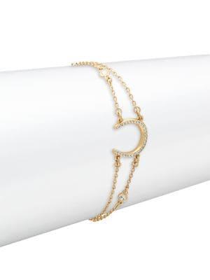 Kate Spade New York Wild Ones Goldtone And Cubic Zirconia Pave Bracelet