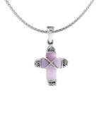 Lord & Taylor Lavender Jade & Sterling Silver Pendant Necklace