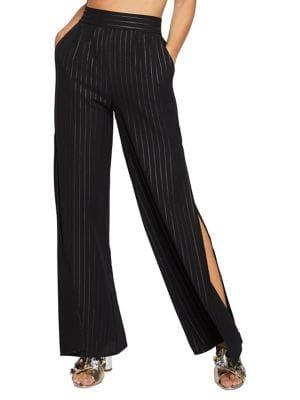 Bcbgeneration Metallic Striped Palazzo Wide-leg Pants