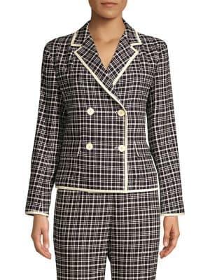 Weekend Max Mara Cotton Tweed Double-breasted Jacket