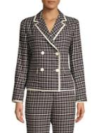 Weekend Max Mara Cotton Tweed Double-breasted Jacket