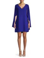 Vince Camuto Chiffon Cape-back Dress