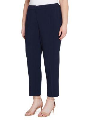 Tahari Arthur S. Levine Plus Crepe Pants