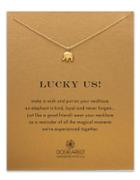 Dogeared Lucky Us Reminder Necklace