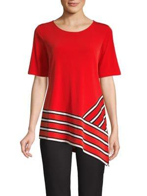 Calvin Klein Asymmetrical Wave-hem Top
