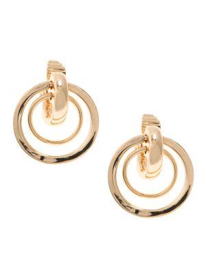 Anne Klein Orbital Clip Earrings