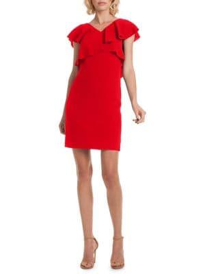 Trina Turk Found In Translation Cameron Cross Ruffle Dress