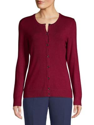 Jones New York Classic Button-down Sweater