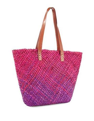 Sun And Sand Basket-weave Straw Tote