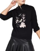 Miss Selfridge Embroidered Long Sleeve Pullover